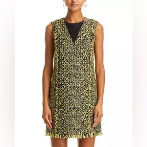 Jason Wu Collection Tweed Shift Dress Yellow Size 2 NWT